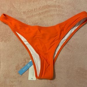 CupShe Bathing Suit Bottoms Orange NEVER BEEN WORN Size XL tag still attached